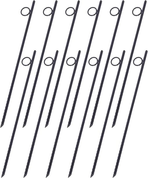 Durable 12pcs Rebar Stakes 3/8 Inch 18 Inch Heavy Duty Steel Canopies
