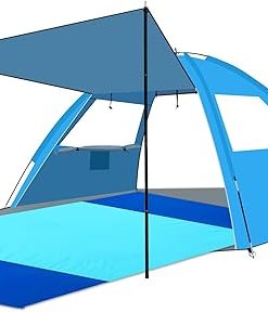 Gorich Beach Tent Canopy Easy Setup for 3-6 Person UV Protection