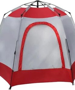 Hexagonal Double Deck Camping Tent for Travel Backpacking Outdoors