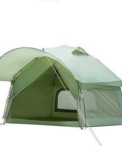 Large Hexagon Camping Tent for 3-5 People Instant Sun Shelter