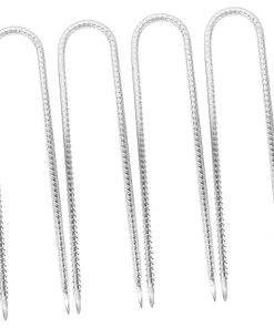 VOSAREA 6 Outdoor Tent Pegs for Camping Garden and Trampoline Use