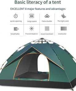 Folding Beach Tents for 1-2 People Easy Setup for Family Camping 2