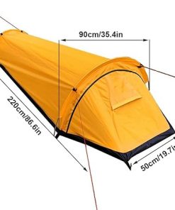 Practical Polyester Rainproof Backpacking Tent with Sturdy Frame 2