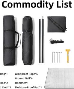 Spacious 4-Person Camping Tent with Waterproof Sun Protection 2