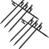 Heavy Duty Iron Tent Stakes by YARNOW for Secure Tenting Solutions 4