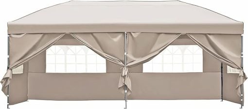 Oversized Straight Leg Tent 10x20 with Sandbags Adjustable Height