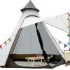 Cotton Canvas 2 Person Inflatable Camping Tent Water-Resistant 4 Season 3