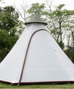 Family Camping Tower Tent Waterproof Double Layer for 3-4 People 2