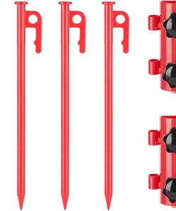 Adjustable Tent Rod Set Portable Holder for Awnings and Canopies