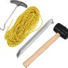 Heavy Duty Outdoor Tent Stake Set with Fluorescent Nail Accessories 3