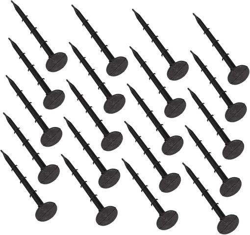 100 Plastic Ground Stakes for Garden Greenhouse Tent Securing Tools