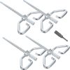 Outdoor Camping Tent Pole Support Kit 2 Pcs Fiber Glass Rods 4