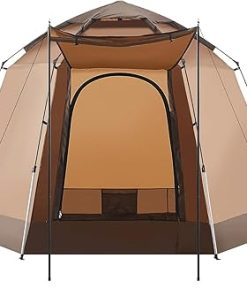 Large Portable Pop Up Tent for 3/4 Person Camping and Festivals