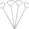 50pcs U-Shaped Turf Fixing Nails Black Zinc Coated for Gardening 3