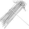 50pcs U-Shaped Turf Fixing Nails Black Zinc Coated for Gardening 4
