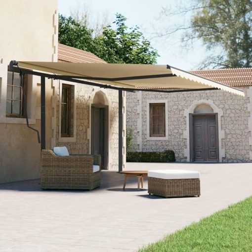 Durable Awning Post Set for Outdoor Comfort in Terrace or Garden