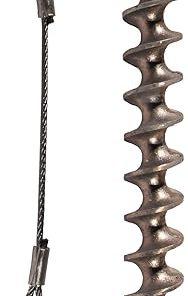 18 Inch Aluminum Reusable Screw Anchor with Tie Off Cable