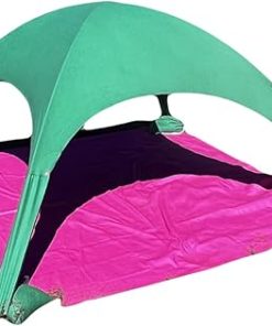 Portable Beach Shade Tent for Sun Protection and Relaxation Towels