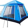 Pop Up Double Layer Dome Tents for 3-4 Persons Outdoor Hiking