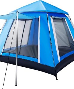 Pop Up Double Layer Dome Tents for 3-4 Persons Outdoor Hiking
