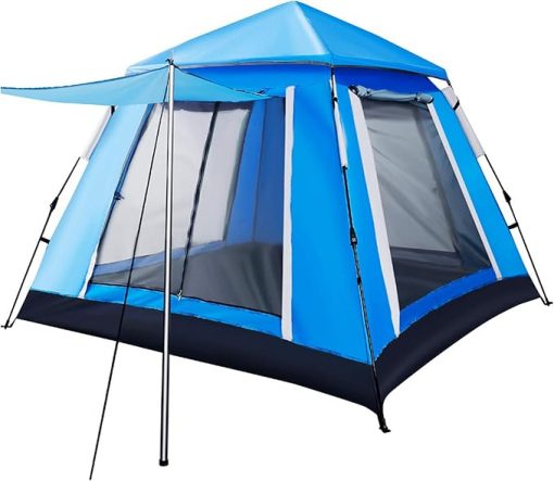 Pop Up Double Layer Dome Tents for 3-4 Persons Outdoor Hiking