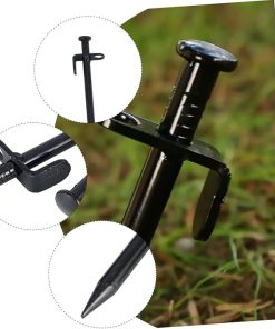 Heavy Duty Steel Tent Stakes for Camping and Garden Structures 2