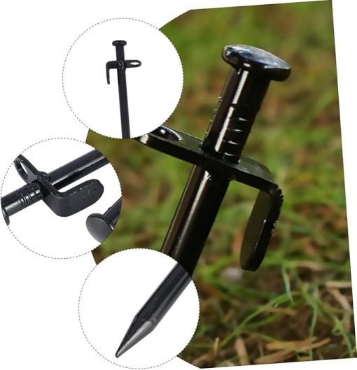 Heavy Duty Steel Tent Stakes for Camping and Garden Structures - Image 2