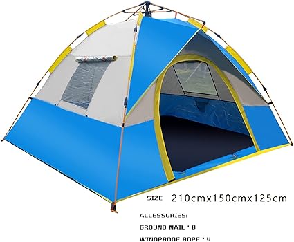 Dome Tent for 2-3 Persons Self-Opening Camping Tent for Outdoors 2 Dome Tent for 2-3 Persons Self-Opening Camping Tent for Outdoors - Image 2