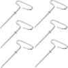 Milisten Ice Fishing Nails Tent Bracket Spiral Drill Stakes 20.5cm 3