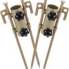 Titanium Tent Stakes 2 Sets Heavy Duty Outdoor Camping Spikes 6pcs 3