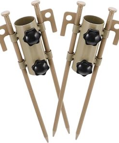 Heavy Duty 6pcs Tent Pole Holders Aluminum Stakes Easy Installation