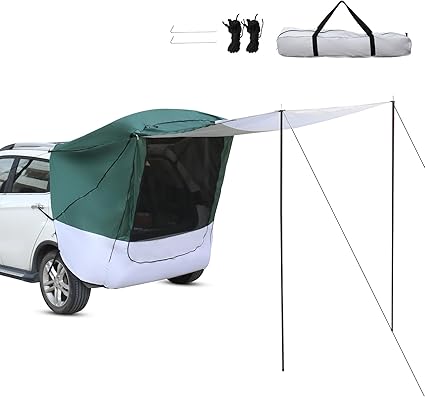 Spacious Military Green SUV Rear Tent for Easy Camping Setup Spacious Military Green SUV Rear Tent for Easy Camping Setup