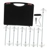 Lightweight Metal Tent Stakes with Fluorescent Tips for Easy Finding 4