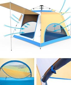 Lightweight 3-4 Person Automatic Pop Up Tent for Family Camping 2