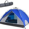 5-Person Camping Tent Instant Setup Waterproof Double Layered Material, Green, 8.9’L x 8.9’W x 5.25’H, Portable Carry Bag Included 4