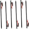 6 Pack U Shaped Outdoor Landscape Stakes for Tents Tarps and Fences 4