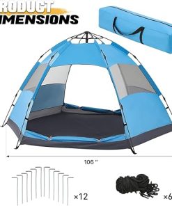 MoNiBloom 1-2 Person Ultralight Camping Dome Tent for Hiking 2