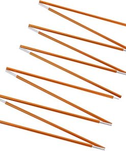 Aluminum Alloy Tent Poles Set for Camping Hiking 3.6m 2Pcs Gold 2