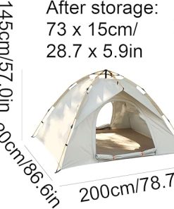 Portable Automatic Spring Tent with Double Doors for Easy Setup 2