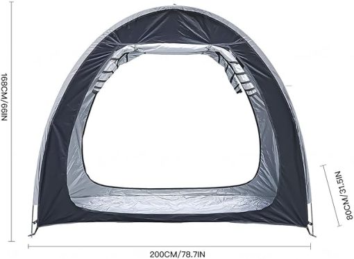 Bike Storage Shed Tent for 2-5 Bikes Waterproof Outdoor Solution - Image 2
