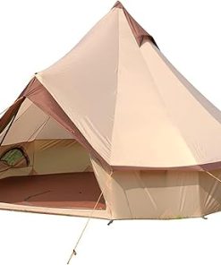 Waterproof Family Bell Tent for 3-10 People Camping and Hiking