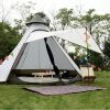 Waterproof Cotton Canvas Bell Tent for 8-10 People Camping 3