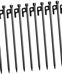 KICHOUSE 10Pcs Tent Stakes Durable Ground Anchors for Camping