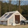 Inflatable 9.8x13ft Camping Tent with Pump Waterproof Windproof Option