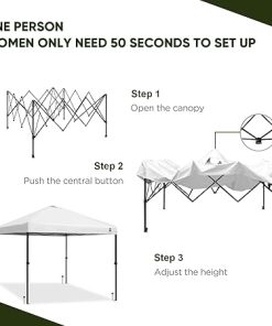 10×10 Pop Up Canopy Tent with Wheeled Carry Case and Accessories 2
