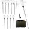 Portable Parasol Base Stabilizes with Sand or Water, Lightweight Black 3