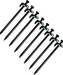 Tent Nails Solid Iron Ground Stakes for Camping High Stability Glow Safety