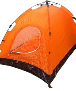 Automatic Instant Pop Up Tent for 1-2 Person Camping Hiking Orange 2