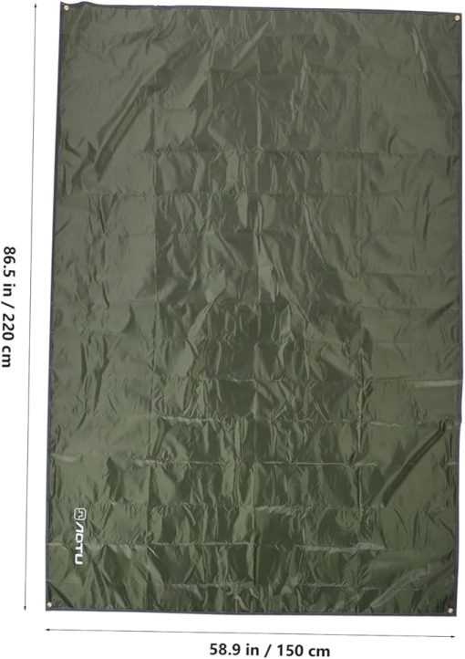 Balacoo Outdoor Tarp Tent Mat Camping Ground Sheet with Stakes - Image 2
