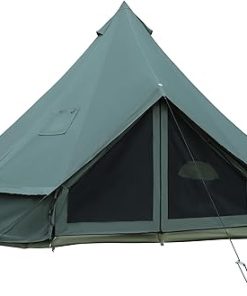 Luxury Canvas Bell Yurt Tent for Family Camping 6-8 Person Use 2